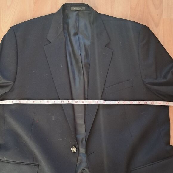 Michael Michael Kors Blazer Men's 46L Black Wool Office Career Formal Evening - Picture 9 of 11